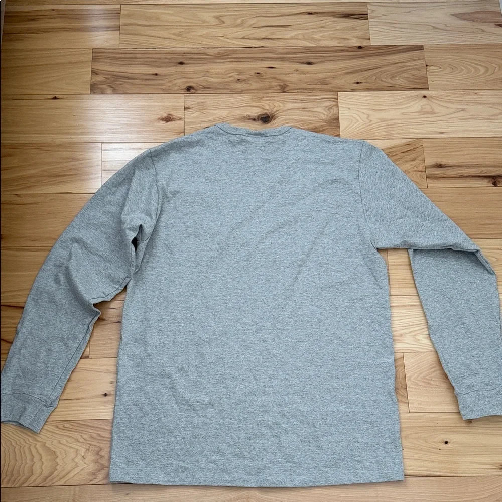 Champion Heather Gray Logo Long Sleeve Tee Men’s XL NEW - Picture 6 of 6